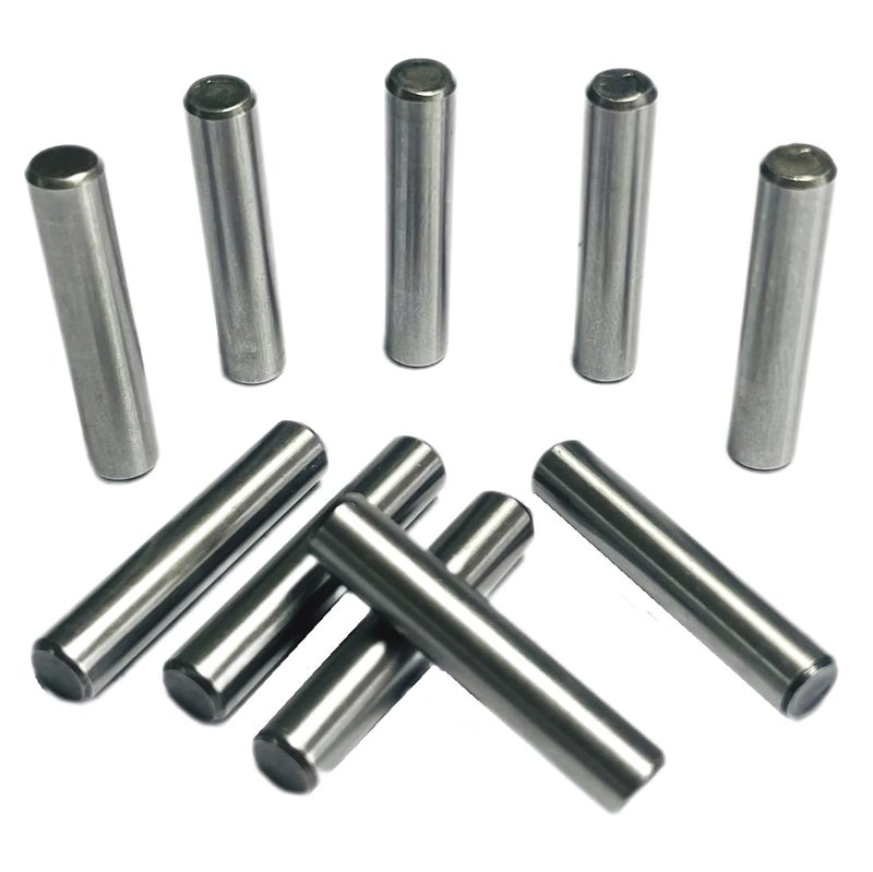 ZDingTech 10PCS 1/4 x 1-1/4 Dowel Pins,1/4 inch x 1-1/4 inch Metal Dowel pins Shelf Pegs,Support Shelves,Bearings Alloy Steel Wood Bunk Bed pegs (1/4 x 1-1/4 Inch) - Image 1